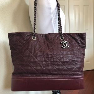 Chanel Large Shopping- 30cm Plum (burgundy) Color